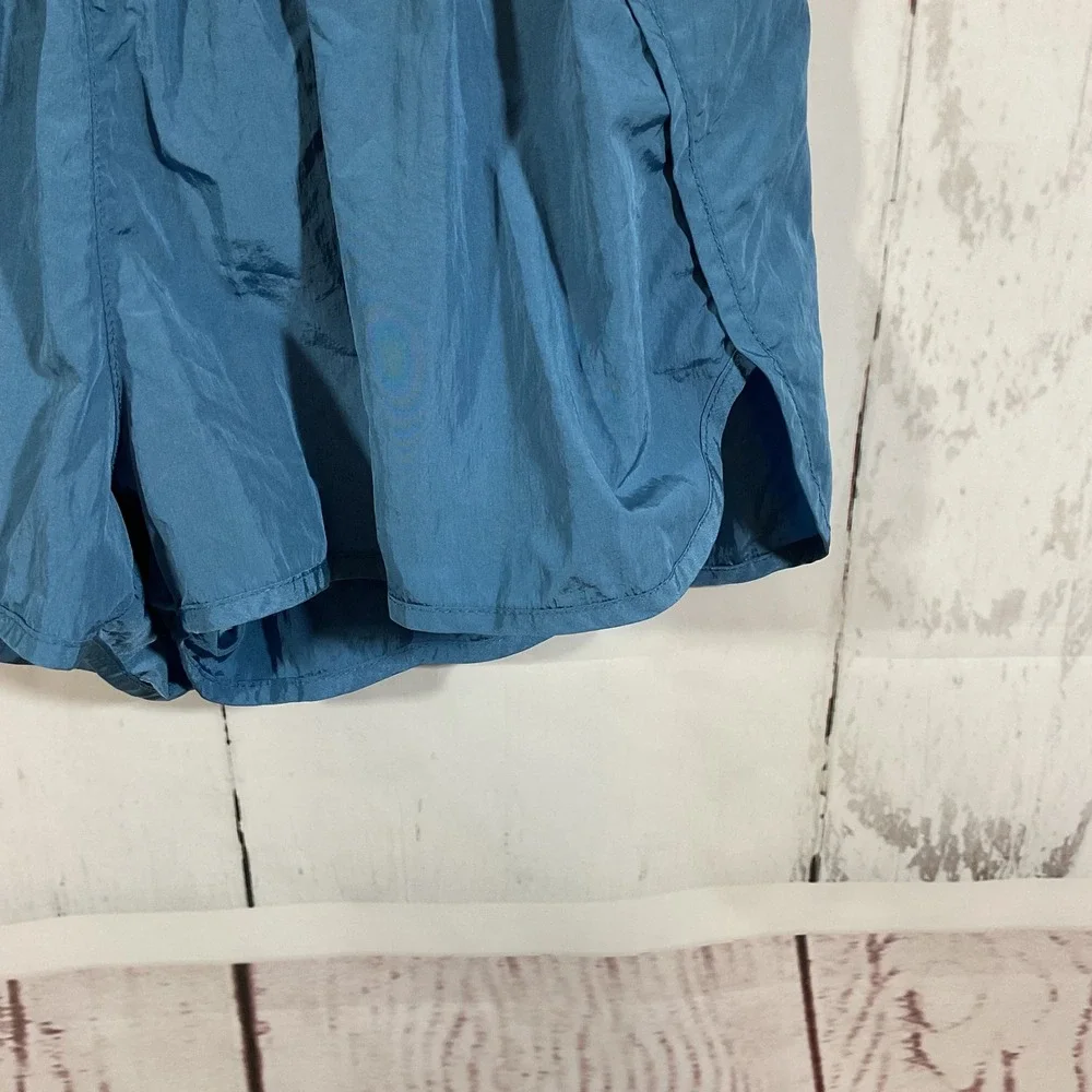 Free People FP Movement The Way Home Shorts M Teal Blue High Waist Running Gym‎